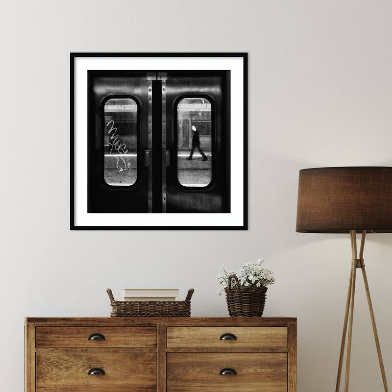 A Lonely Passage by Laura Mexia Wood Framed Wall Art Print