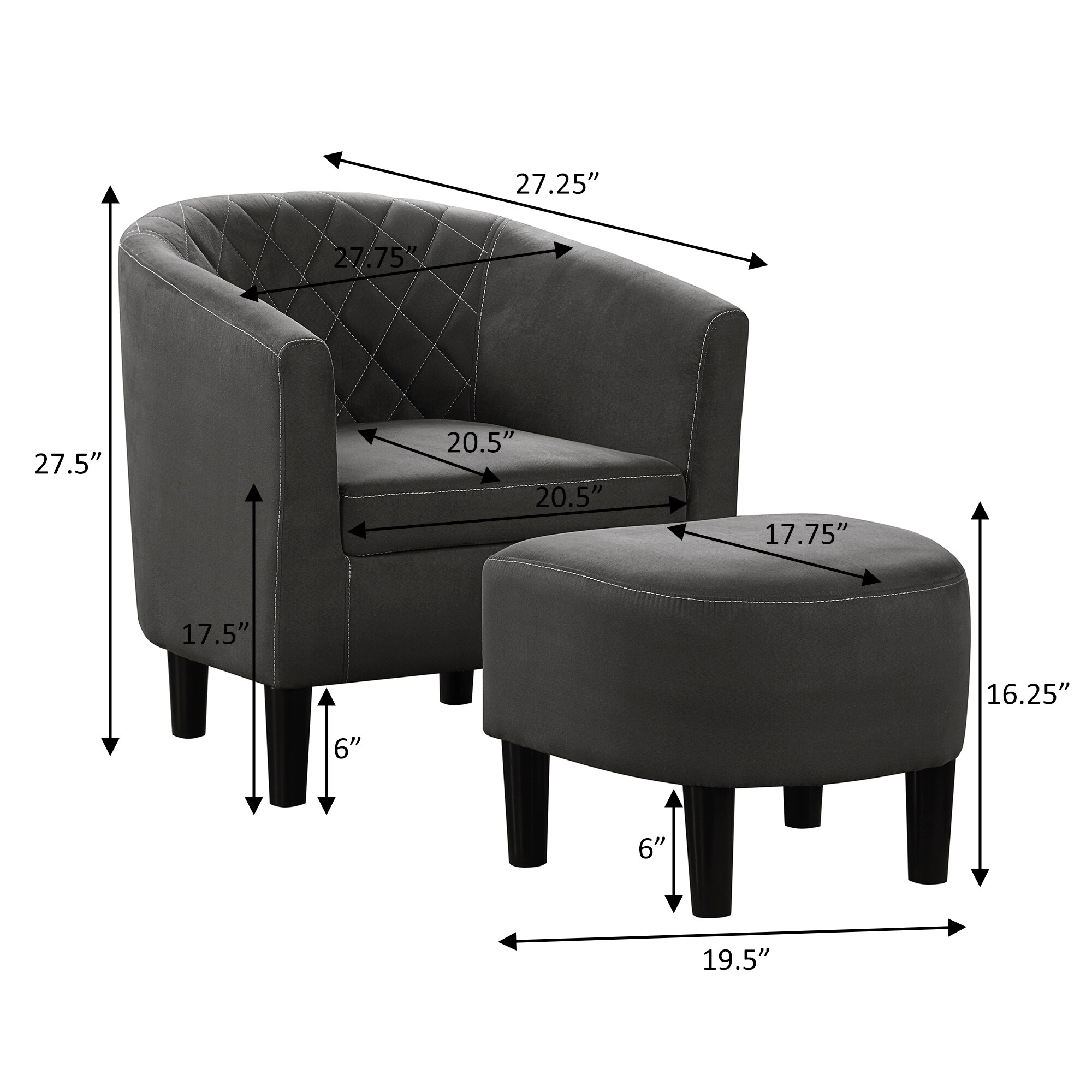 Convenience Concepts Take a Seat Roosevelt Accent Chair with