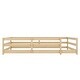 preview thumbnail 11 of 10, Natural Floor Bed with Fence,Wood Kids Bed,Full Size