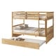 preview thumbnail 38 of 47, Rubber Wood 2 In 1 Full Over Full Bunk Bed with Twin Size Trundle,Convertible to 2 Full Size Beds