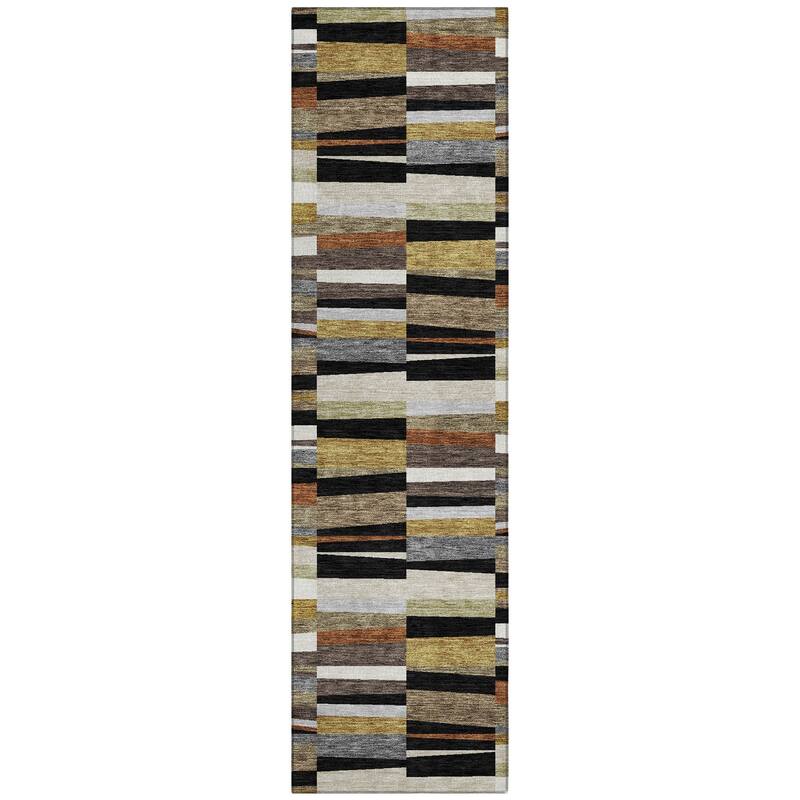 Machine Washable Indoor/ Outdoor Modern Antonito Chantille Rug