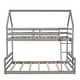 preview thumbnail 10 of 31, Separate Bunk Bed,2 Separate Beds,Twin over Full House Bunk Bed with Built-in Ladder