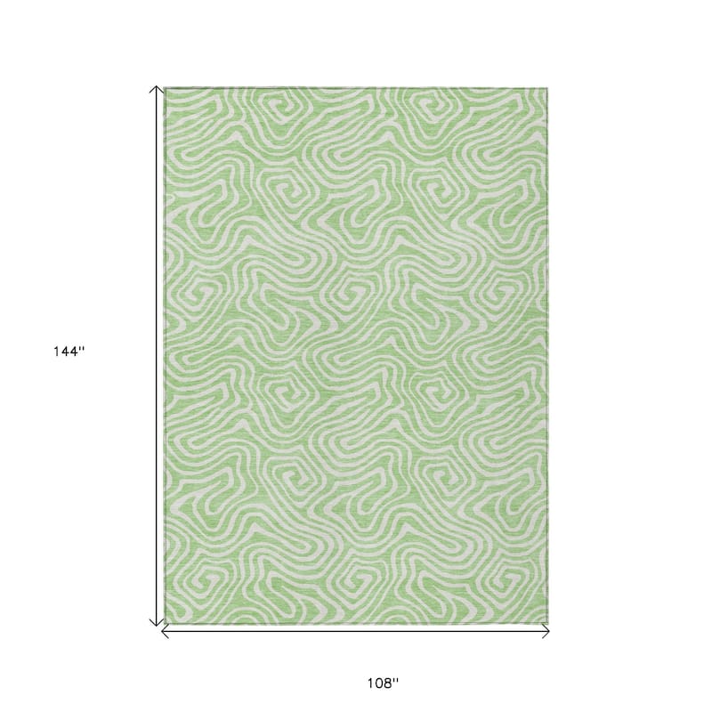 HomeRoots Abstract Transitional Rectangle Outdoor Rug