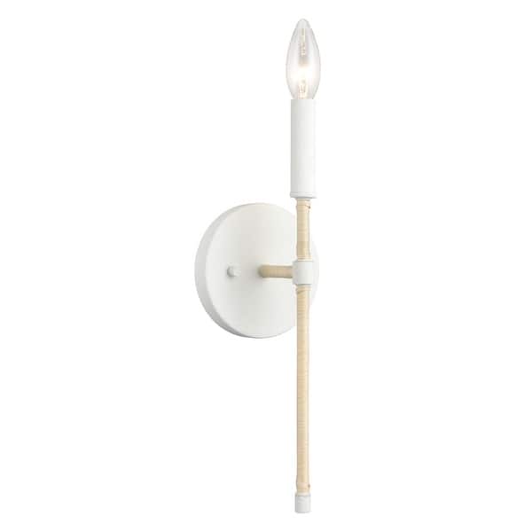 slide 2 of 6, Breezeway 14.25'' High 1-Light Sconce - White Coral