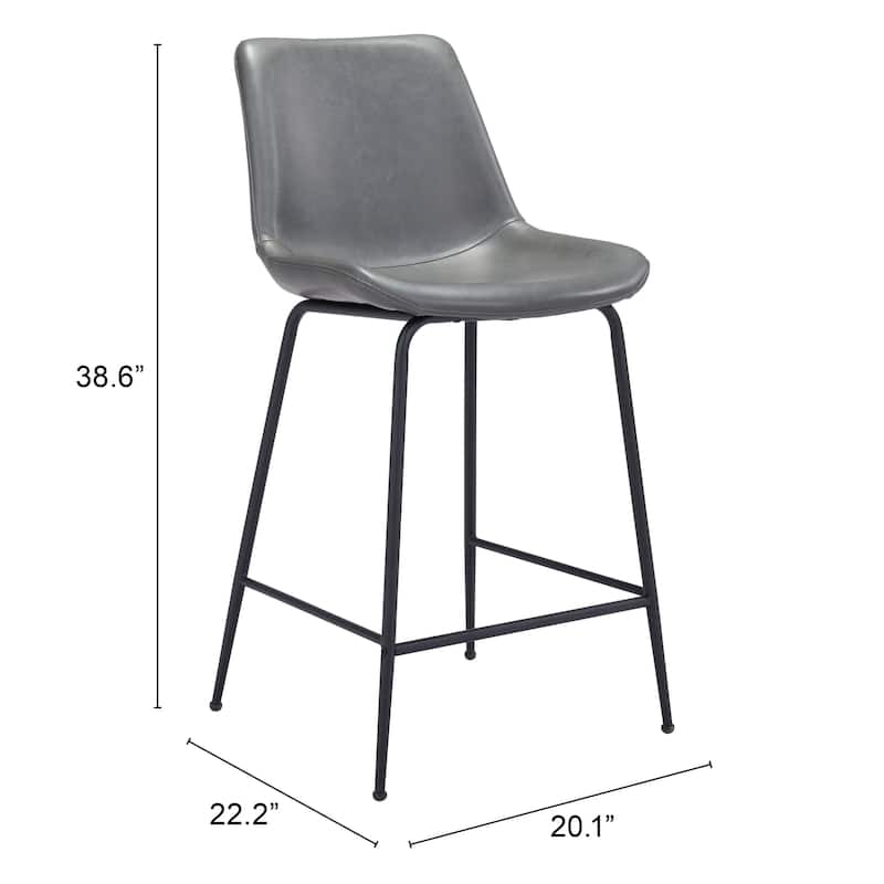 Byron Counter Chair - 20.1" W x 22.2" D x 38.6" H