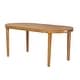 preview thumbnail 4 of 29, Christopher Knight Home - Solmere Outdoor Dining Table, Acacia Wood Frame with Slatted Oval Top & Non-Slip Foot Pads - 70.08" L