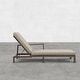 preview thumbnail 26 of 62, Benton Modern Aluminum Lounge Outdoor Double Chaise with Cushion - N/A