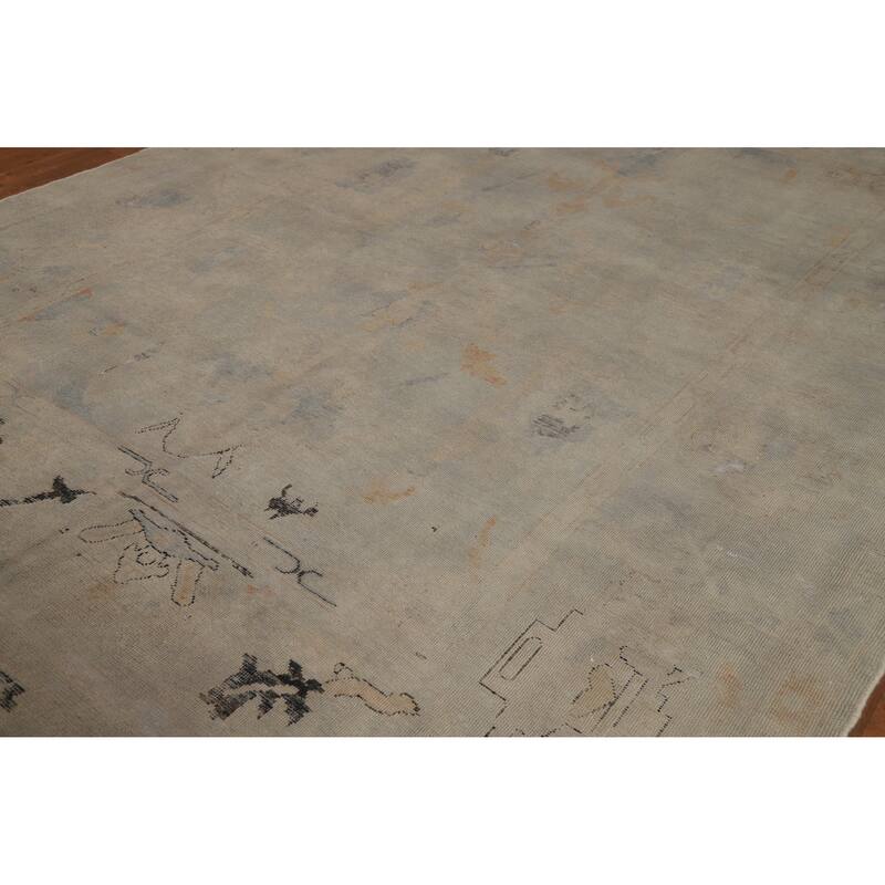 Oushak Oriental Area Rug Handmade Wool Carpet - 8'3"x 11'1"