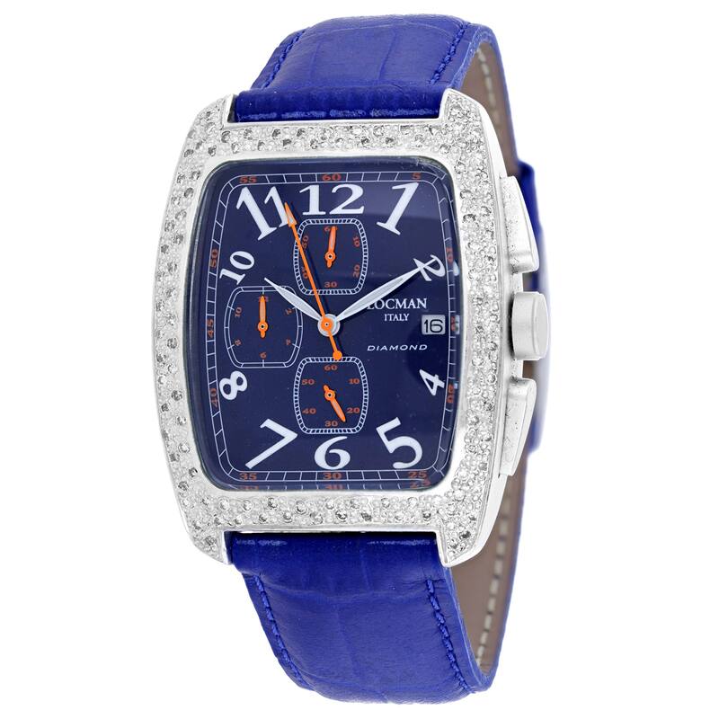 Locman Women's Diamond Classic Blue Dial Watch - 487BL2D/BL - 6 (36)