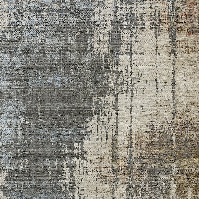HomeRoots Abstract Transitional Rectangle Outdoor Rug