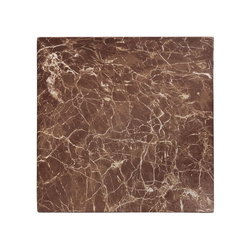 Stova Cube Concrete Side Table with Marble Finish