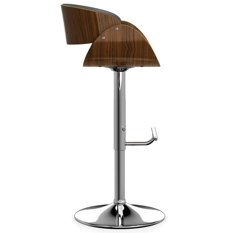 WYNDENHALL Gilford Mid Century Modern 34" Adjustable Swivel Bar Stool