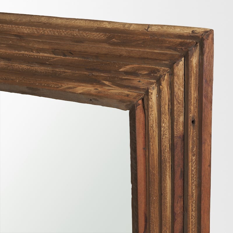 Bennet Small Rectangle Reclaimed Wooden Mirror