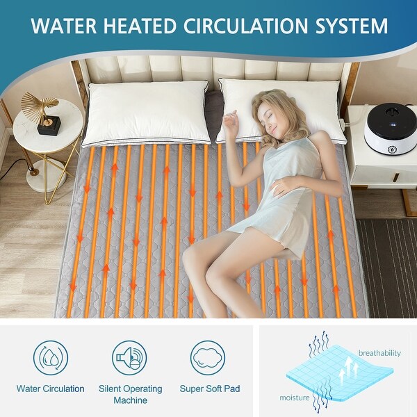 Water heated mattress sale topper