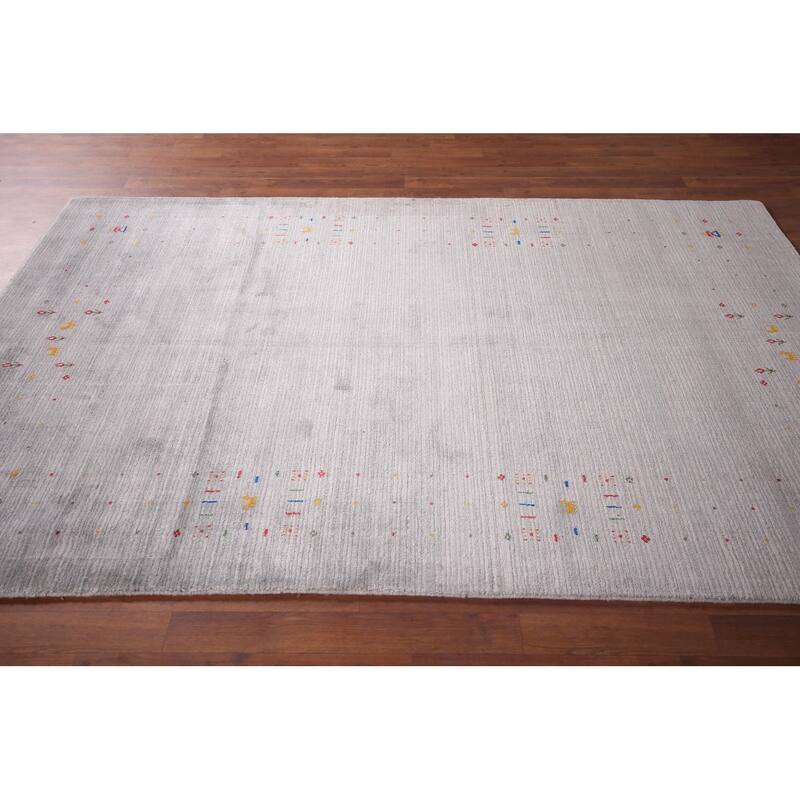 Tribal Gabbeh Oriental Area Rug Handmade Living Room Wool Carpet - 5'3"x 7'9"