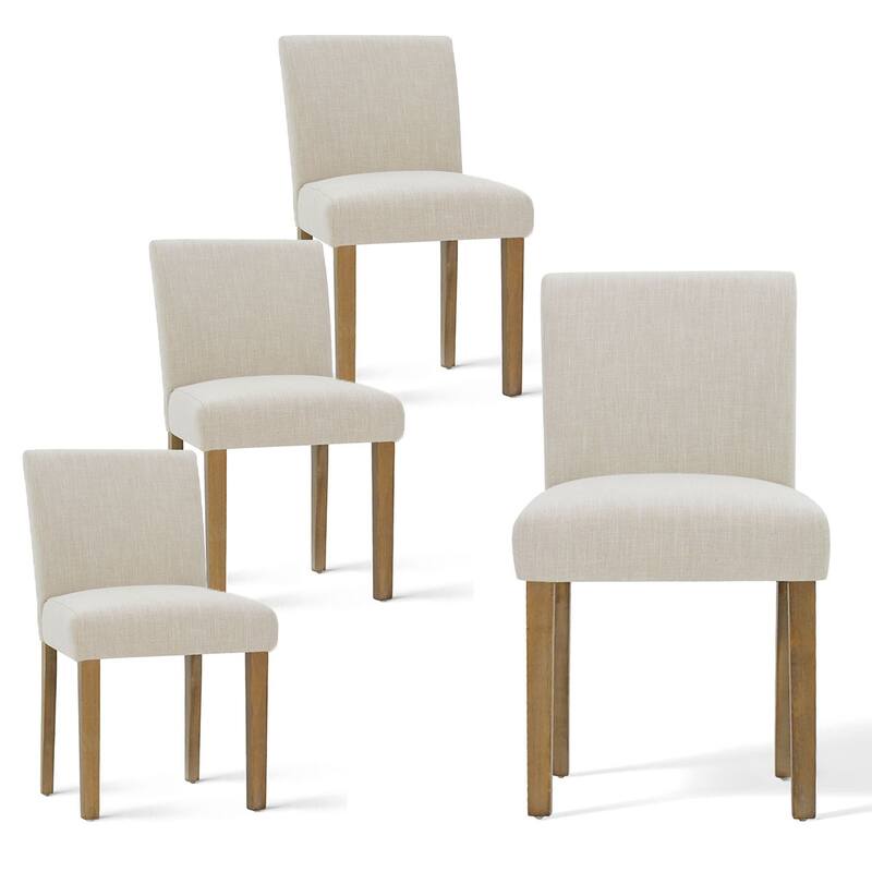 5-Piece Round Dining Set with Pedestal Table and Upholstered Chairs