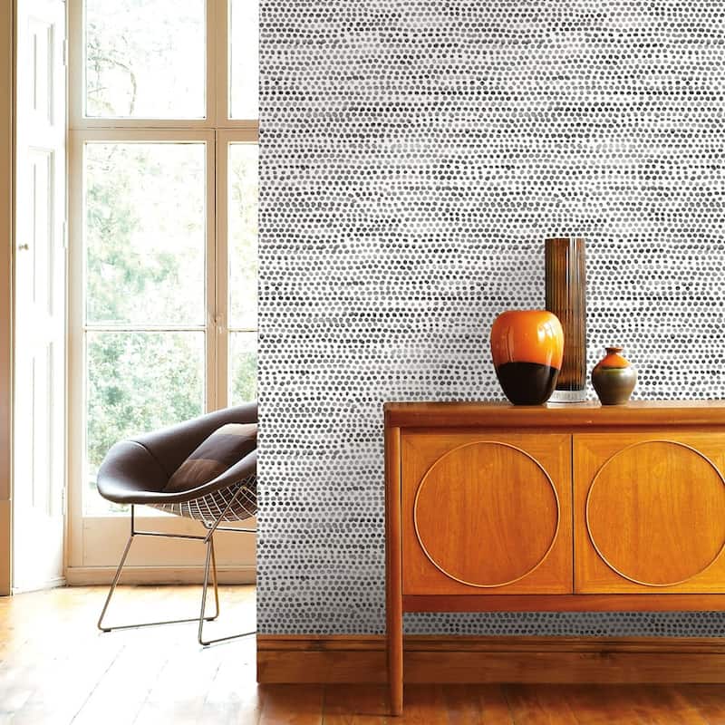 Moire Dots Removable Peel and Stick Wallpaper