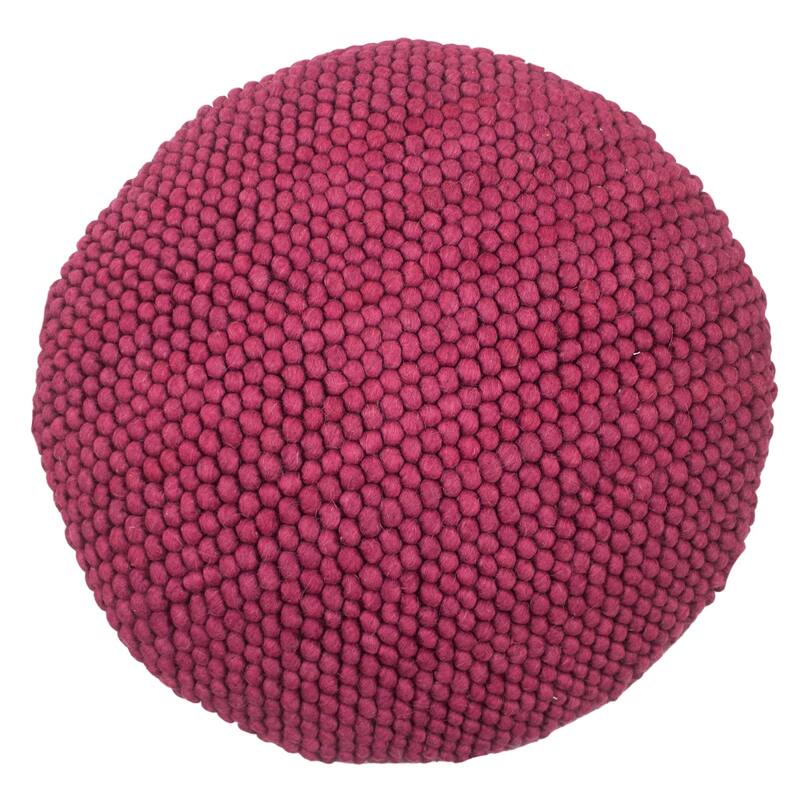 Jiti Indoor Braided Design Casual Lounging Pouf Ottoman Seating for Indoor Space.