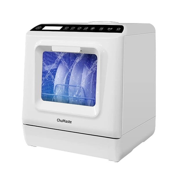 JEREMY CASS 16.5 in Portable Countertop Dishwasher with 5 Washing ...