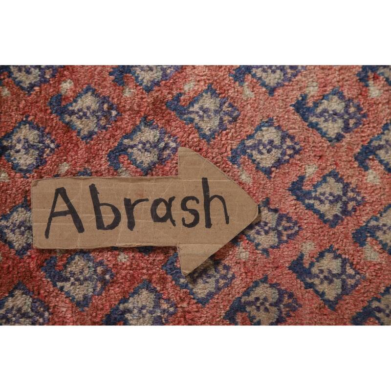 Hand Knotted Oriental 100% Wool Carpet Traditional All-Over Red Botemir Runner Rug - 10' 3'' X 3' 4''