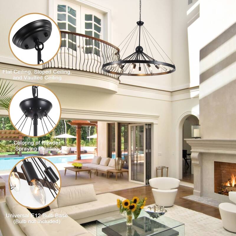 9-Light Candlestick Sputnik Foyer Chandelier Lighting Modern Linear Chandelier for Dining Room Kitchen Island