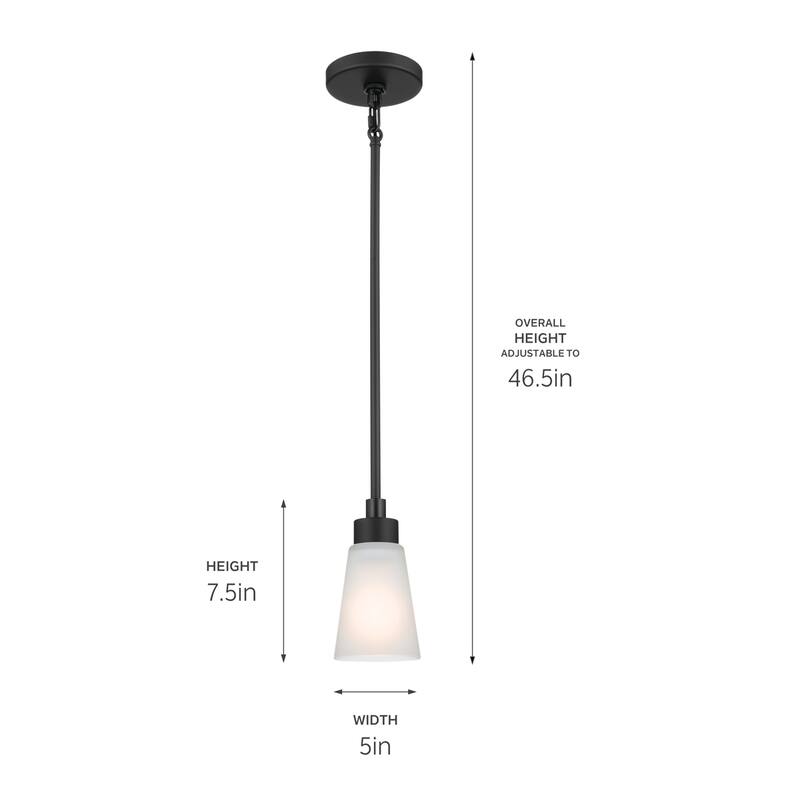 Kichler Lighting Erma 7.5 in. 1-Light Traditional Mini Pendant Light