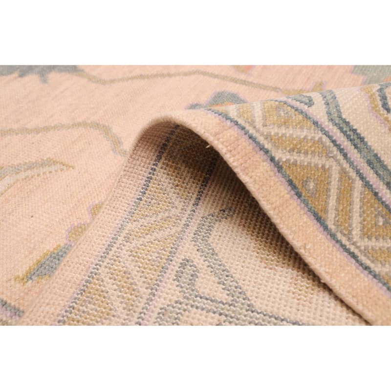 ECARPETGALLERY Hand-knotted Modern Oushak Light Copper Wool Rug - 8'11 x 11'10