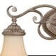 preview thumbnail 8 of 7, Avenant 3-Light 23 in. W French Bronze Bathroom Vanity Lighting Fixture, Amber Scavo Glass Shade, Dimmable, LED Compatible Wall