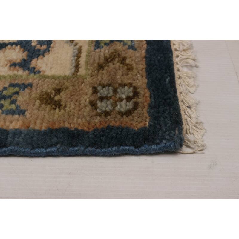 ECARPETGALLERY Hand-knotted Jules Serapi Navy Wool Rug - 8'11 x 11'11