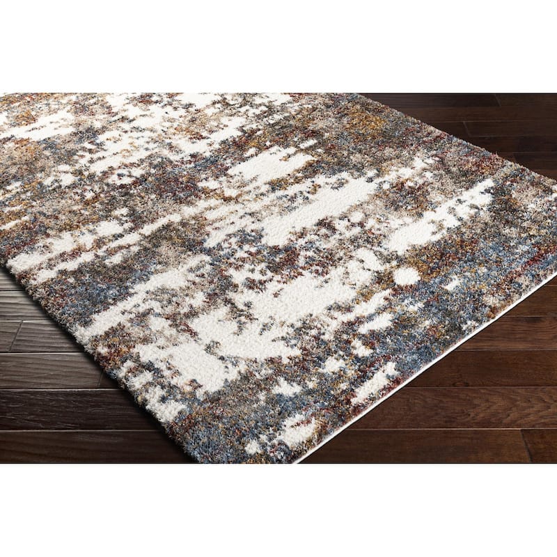 Artistic Weavers Tiago Abstract Watercolor Modern Shag Area Rug