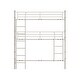 preview thumbnail 15 of 38, Industrial Style Twin Size Metal Triple Bunk Bed, Three Twin Size Beds