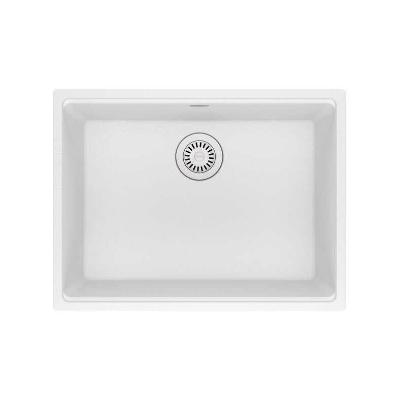 Franke MAG11023 Maris 25" Undermount Single Basin Granite Kitchen Sink - Polar White