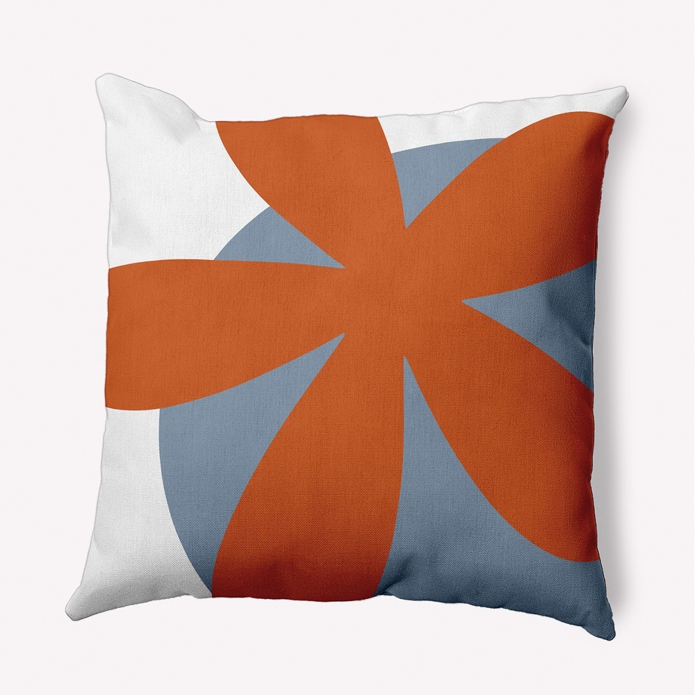 Bold Flower Polyester Indoor/Outdoor Pillow