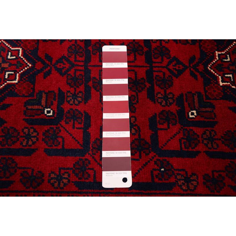 ECARPETGALLERY Hand-knotted Finest Khal Mohammadi Red Wool Rug - 4'4 x 7'2