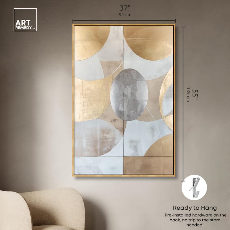 Golden Orb II Canvas by Art Remedy