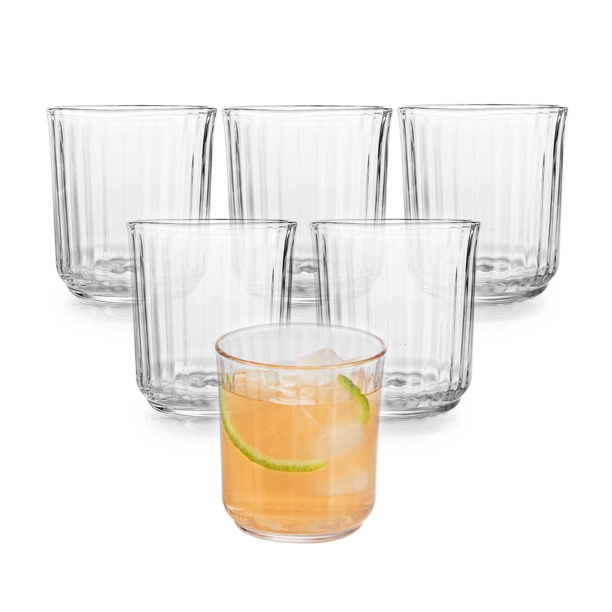 Libbey Paneled Rocks Glasses - Thumbnail 5