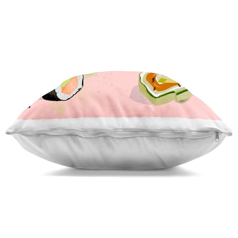 Stupell Keep Calm & Eat Sushi Decorative Printed Throw Pillow Design by Juliet Rose Philips