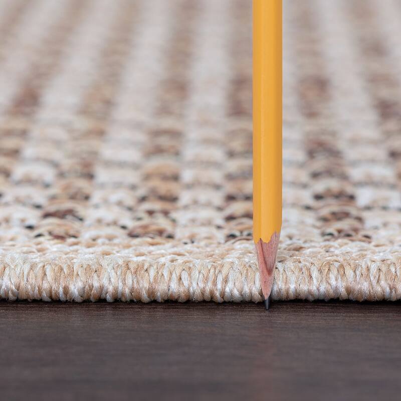 Dennis Coastal Windowpane Indoor/Outdoor Area Rug