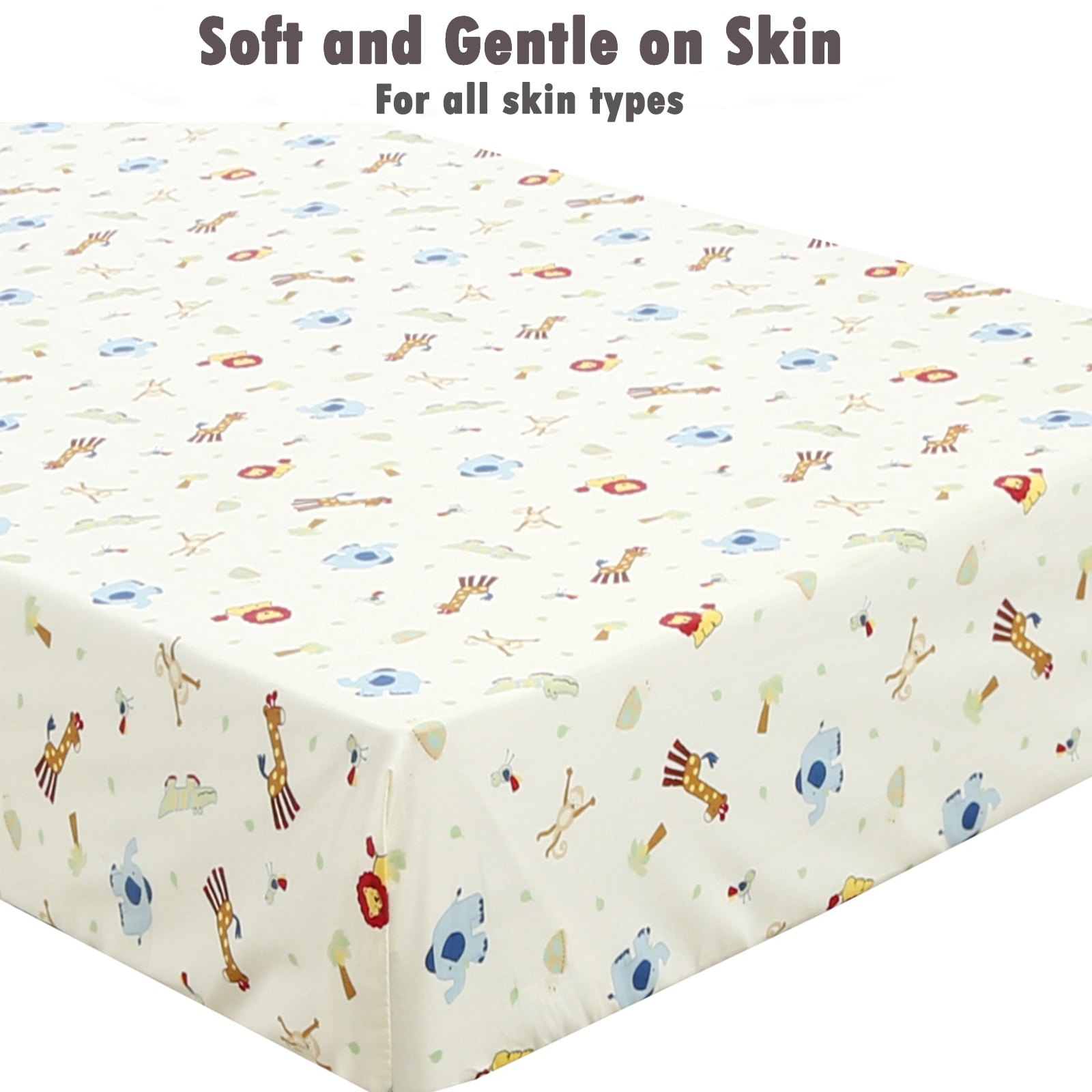 Polka Dot Animal Bear Friends ABC 123 Unisex Multi color Cotton Toddler Baby Crib Child Fitted Sheet Set Pack of 3 On Sale Bed Bath Beyond 35723717