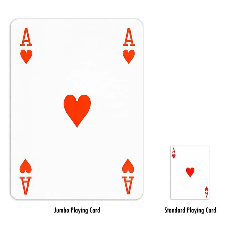 GSE™ 8"x11" Super Jumbo Playing Cards, Giant Playing Card Deck, Oversize Large Huge Playing Cards for All Ages