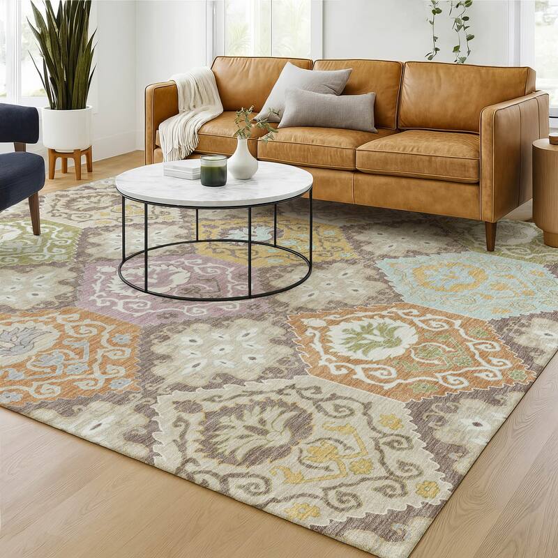 Machine Washable Indoor/ Outdoor Global Bayfield Chantille Rug