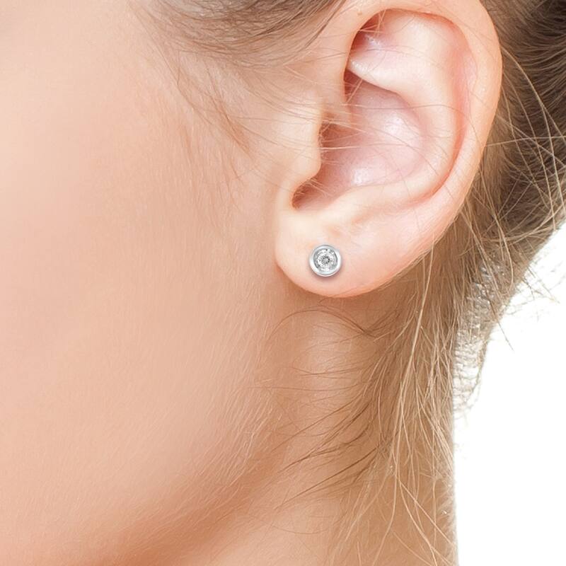 EFFY 14K White Gold Diamond Earrings
