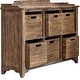 preview thumbnail 6 of 4, Uttermost Ardusin 48" Wide 6 Drawer Mahogany Wood Accent Cabinet