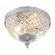 preview thumbnail 4 of 6, Crystorama 2 Light Crystal Flush Mount - 8"W x 8"H x 8"D