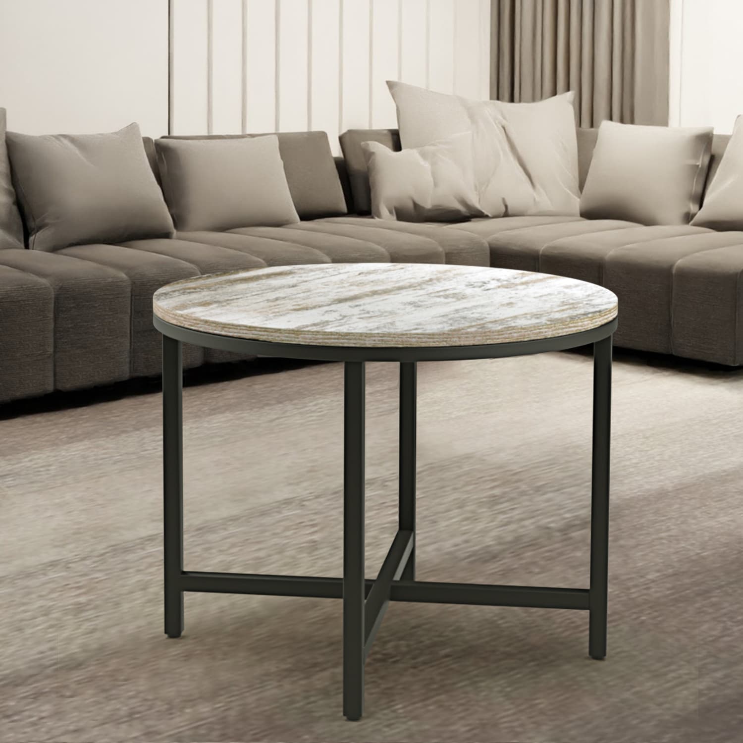 24 inch round coffee outlet table
