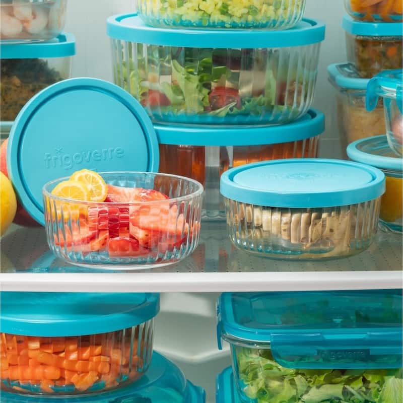 Bormioli Rocco Frigoverre Brilliante Round Glass Containers Set