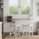 preview thumbnail 5 of 12, Howler Transitional 24-inch Saddle Stool (Set of 2) by Furniture of America