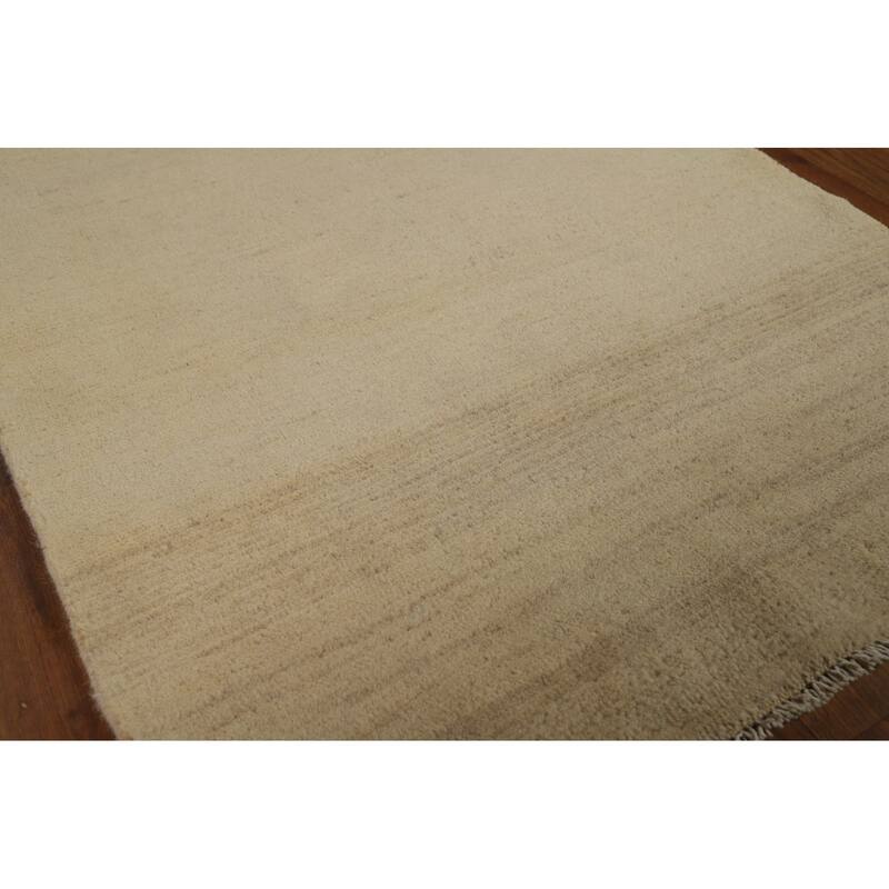 Gabbeh Modern Foyer Rug Hand-Knotted Wool Carpet - 2'8"x 4'2"