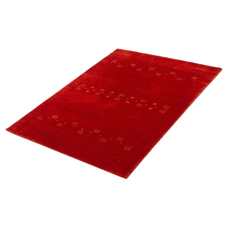Kashkuli Gabbeh Red Rug 4'6" x 6'4" - 4'6 x 6'4