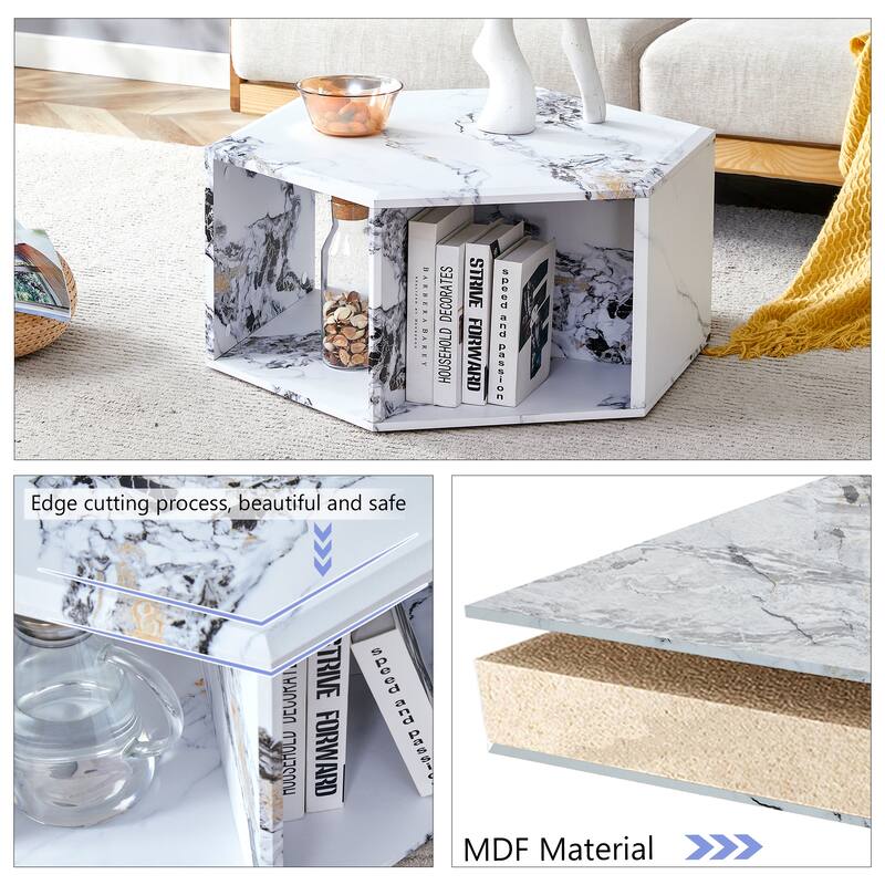 Modern Hexagonal Coffee Table